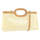 LOUIS VUITTON Monogram Vernis Roxbury Drive Hand Bag Perle M91374 LV Auth 152755-1