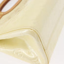 LOUIS VUITTON Monogram Vernis Roxbury Drive Hand Bag Perle M91374 LV Auth 152755-17