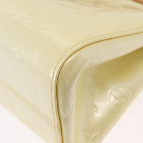 LOUIS VUITTON Monogram Vernis Roxbury Drive Hand Bag Perle M91374 LV Auth 152755