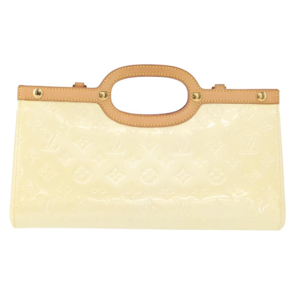 LOUIS VUITTON Monogram Vernis Roxbury Drive Hand Bag Perle M91374 LV Auth 152755