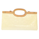 LOUIS VUITTON Monogram Vernis Roxbury Drive Hand Bag Perle M91374 LV Auth 152755-2