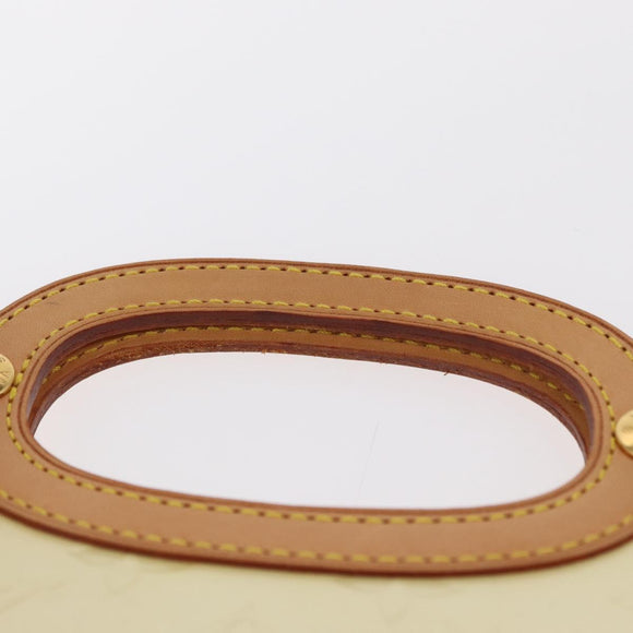 LOUIS VUITTON Monogram Vernis Roxbury Drive Hand Bag Perle M91374 LV Auth 152755