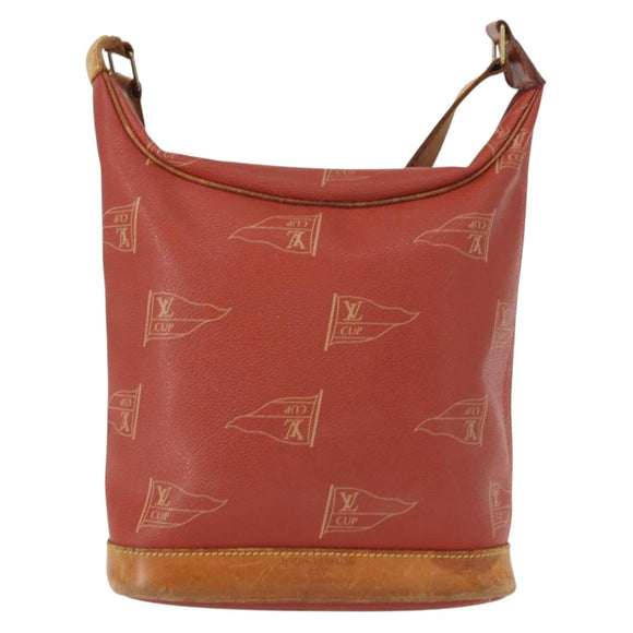LOUIS VUITTON LOUIS VUITTON Cup Le Touquet Shoulder Bag Red M80027 Auth 152759