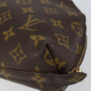 LOUIS VUITTON Monogram Trousse Demi Ronde Cosmetic Pouch M47520 LV Auth 152763-15
