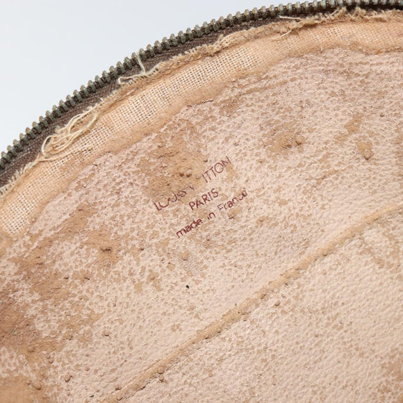 LOUIS VUITTON Monogram Trousse Demi Ronde Cosmetic Pouch M47520 LV Auth 152763