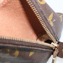 LOUIS VUITTON Monogram Trousse Demi Ronde Cosmetic Pouch M47520 LV Auth 152763-12