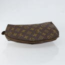 LOUIS VUITTON Monogram Trousse Demi Ronde Cosmetic Pouch M47520 LV Auth 152763-5