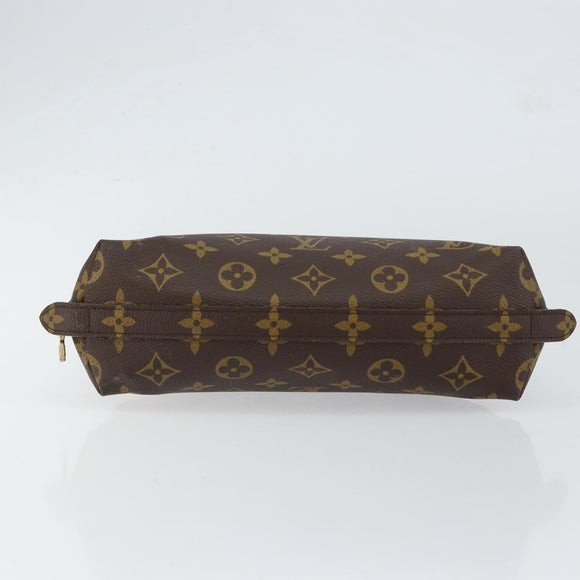 LOUIS VUITTON Monogram Trousse Demi Ronde Cosmetic Pouch M47520 LV Auth 152763