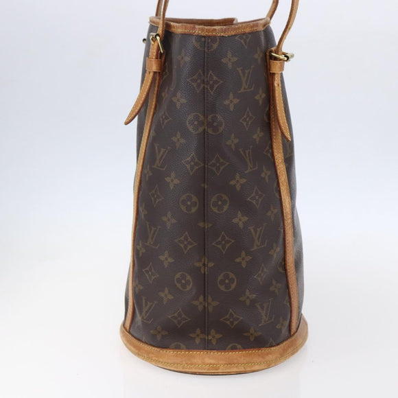 LOUIS VUITTON Monogram Bucket GM Shoulder Bag M42236 LV Auth 152768