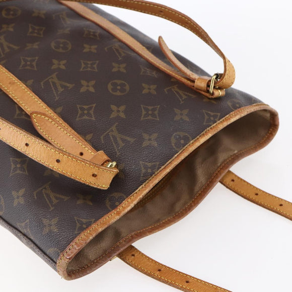 LOUIS VUITTON Monogram Bucket GM Shoulder Bag M42236 LV Auth 152768