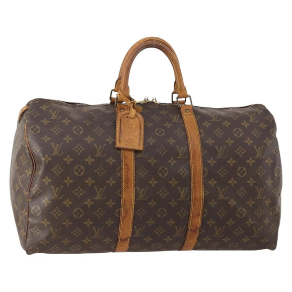 LOUIS VUITTON Monogram Keepall 50 Boston Bag M41426 LV Auth 152781