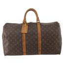 LOUIS VUITTON Monogram Keepall 50 Boston Bag M41426 LV Auth 152781-13