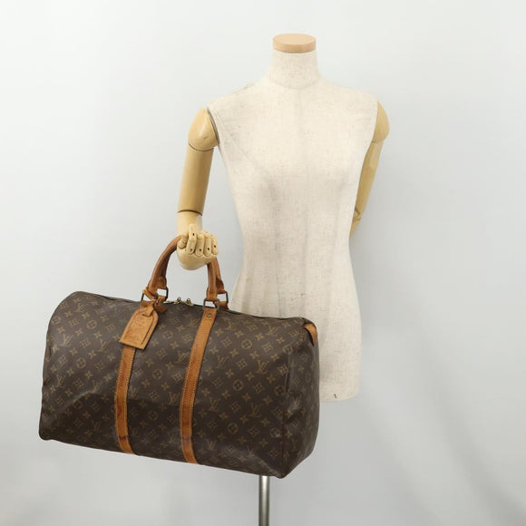 LOUIS VUITTON Monogram Keepall 50 Boston Bag M41426 LV Auth 152781