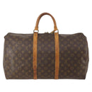 LOUIS VUITTON Monogram Keepall 50 Boston Bag M41426 LV Auth 152781-2