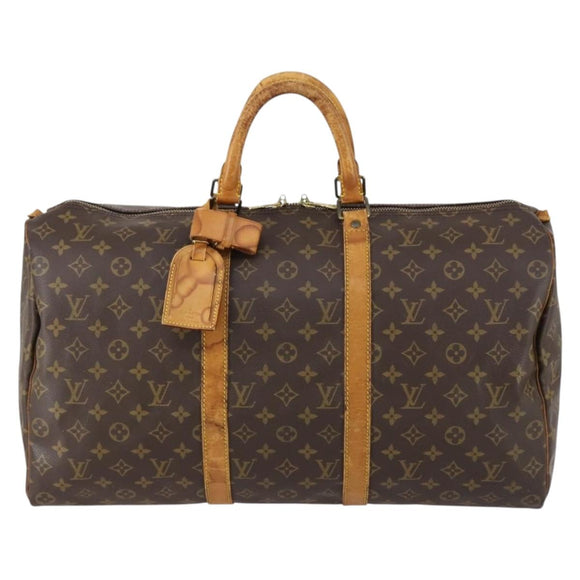 LOUIS VUITTON Monogram Keepall 50 Boston Bag M41426 LV Auth 152782