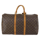 LOUIS VUITTON Monogram Keepall 50 Boston Bag M41426 LV Auth 152782-2