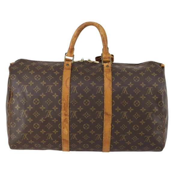 LOUIS VUITTON Monogram Keepall 50 Boston Bag M41426 LV Auth 152782