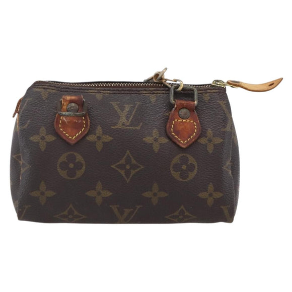 LOUIS VUITTON Monogram Mini Speedy Hand Bag M41534 LV Auth 152784