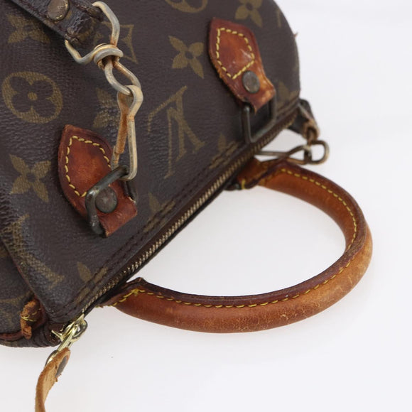 LOUIS VUITTON Monogram Mini Speedy Hand Bag M41534 LV Auth 152784