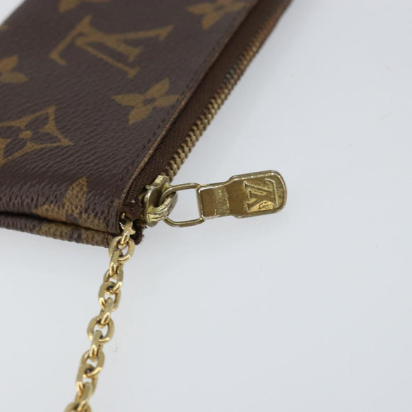 LOUIS VUITTON Monogram Pochette Cles Coin Purse M60033 LV Auth 152785