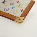 LOUIS VUITTON Monogram Multicolor Pochette Cles Purse White M92655 Auth 152788V-14