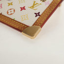 LOUIS VUITTON Monogram Multicolor Pochette Cles Purse White M92655 Auth 152788V-16