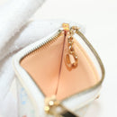 LOUIS VUITTON Monogram Multicolor Pochette Cles Purse White M92655 Auth 152788V-18