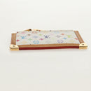 LOUIS VUITTON Monogram Multicolor Pochette Cles Purse White M92655 Auth 152788V-5