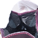 Salvatore Ferragamo Chain Gancini Shoulder Bag Suede Purple Gold Auth 152790-20