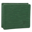 LOUIS VUITTON Epi Porte Monnaie Boite Coin Purse Green M63694 LV Auth 152791V-1