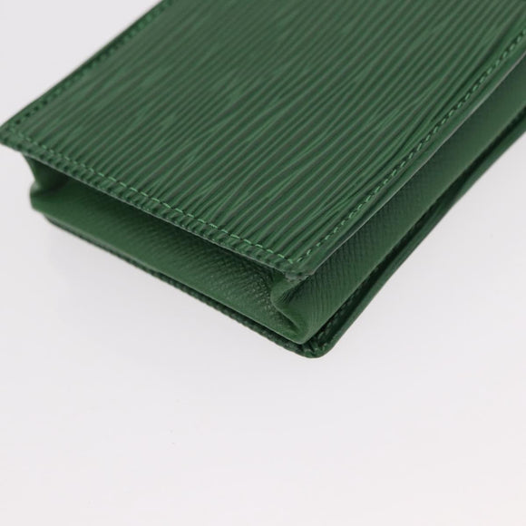 LOUIS VUITTON Epi Porte Monnaie Boite Coin Purse Green M63694 LV Auth 152791V