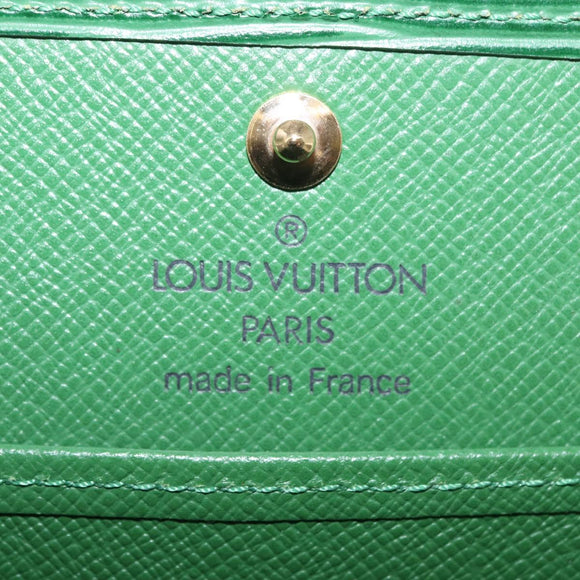 LOUIS VUITTON Epi Porte Monnaie Boite Coin Purse Green M63694 LV Auth 152791V