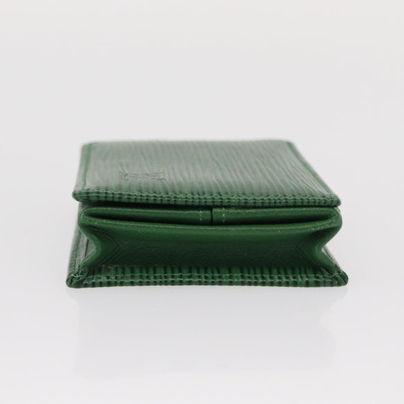 LOUIS VUITTON Epi Porte Monnaie Boite Coin Purse Green M63694 LV Auth 152791V