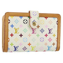 LOUIS VUITTON Multicolor Portefeuille Viennois Wallet White M92987 Auth 152793-1