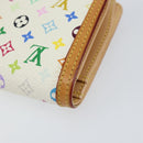 LOUIS VUITTON Multicolor Portefeuille Viennois Wallet White M92987 Auth 152793-16