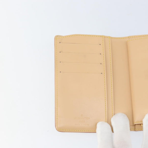 LOUIS VUITTON Multicolor Portefeuille Viennois Wallet White M92987 Auth 152793