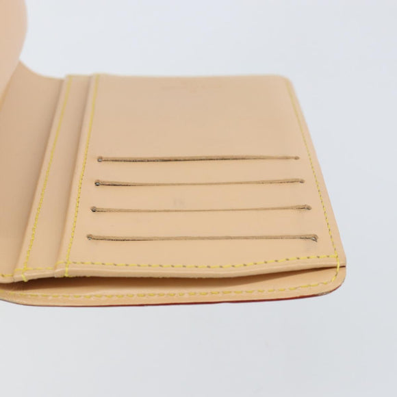 LOUIS VUITTON Multicolor Portefeuille Viennois Wallet White M92987 Auth 152793