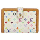 LOUIS VUITTON Multicolor Portefeuille Viennois Wallet White M92987 Auth 152793-13