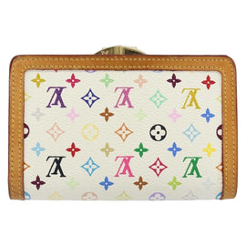LOUIS VUITTON Multicolor Portefeuille Viennois Wallet White M92987 Auth 152793 - 0