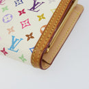LOUIS VUITTON Multicolor Portefeuille Viennois Wallet White M92987 Auth 152793-14
