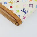LOUIS VUITTON Multicolor Portefeuille Viennois Wallet White M92987 Auth 152793-15