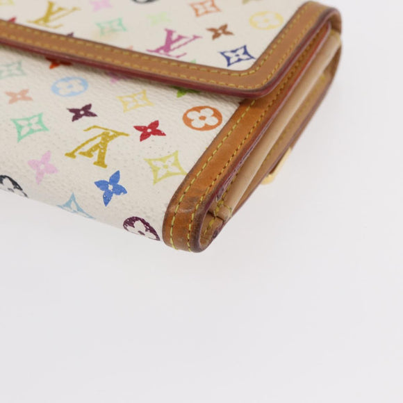 LOUIS VUITTON Multicolor Porte Monnaie Billets Cartes Credit M92983 Auth 152794