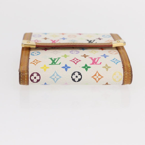 LOUIS VUITTON Multicolor Porte Monnaie Billets Cartes Credit M92983 Auth 152794