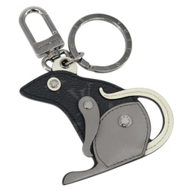 LOUIS VUITTON Monogram Eclipse Porte Cles LV Rat Key Holder M68835 Auth 152795