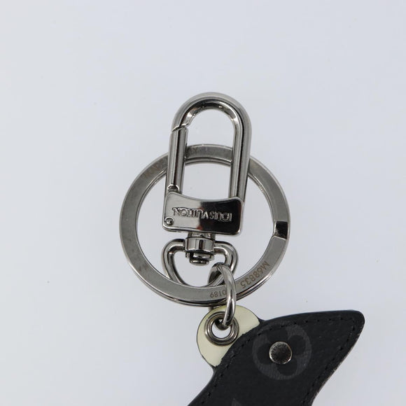 LOUIS VUITTON Monogram Eclipse Porte Cles LV Rat Key Holder M68835 Auth 152795
