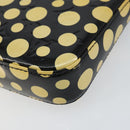 LOUIS VUITTON Vernis Yayoi Kusama Pochette Accessoires Black M91427 Auth 152796-16