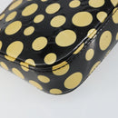 LOUIS VUITTON Vernis Yayoi Kusama Pochette Accessoires Black M91427 Auth 152796-17