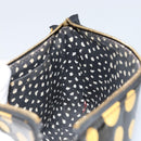 LOUIS VUITTON Vernis Yayoi Kusama Pochette Accessoires Black M91427 Auth 152796-19