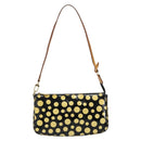 LOUIS VUITTON Vernis Yayoi Kusama Pochette Accessoires Black M91427 Auth 152796-13