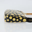 LOUIS VUITTON Vernis Yayoi Kusama Pochette Accessoires Black M91427 Auth 152796-3
